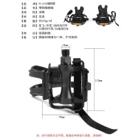 T10脚踏+狗嘴套 通用自行车脚踏公路山地车脚踏板绑带死飞束带尼龙配件防滑带狗嘴