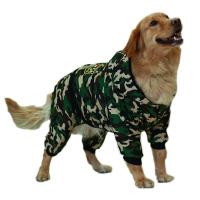 绿色 S(建议3-5斤) 大狗衣服冬季厚金毛拉布拉多罗威纳卡斯罗中大型犬宠物服装秋冬装