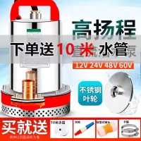 1寸水带10米(不带水泵) 12V直流潜水泵24V48V60V电动车抽水机农用小型抽水泵电瓶车水泵