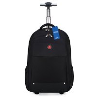 安居先森定制DG8800商务牛津布拉杆双肩包行李箱黑色18英寸(个)