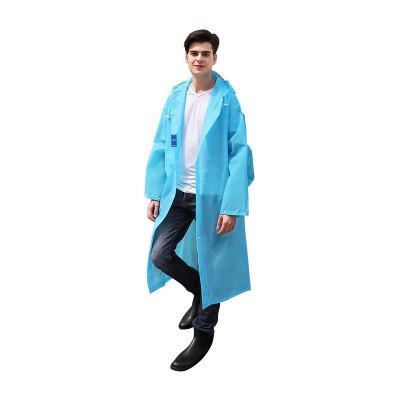 安居先森KS372EVA14背包加厚时尚成人雨衣EVA 蓝色M(件)