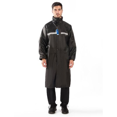 安居先森牛津布反光加厚双层带拉链风衣式劳保雨衣YZY-003 XL(套)