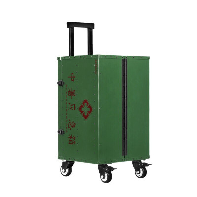 安居先森应急拉杆箱应急处理行李箱绿箱加强配置版A002