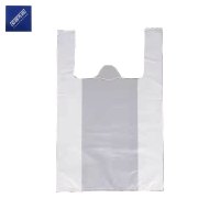 安居先森环保透明背心款手提塑料袋食品袋25*38cm一包100只
