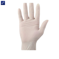 安居先森一次性乳胶手套检查手套橡胶白手套 有粉L一盒100只