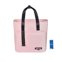 安居先森手提式加厚防水保温铝箔时尚便当包饭盒袋 RH253大号 粉色