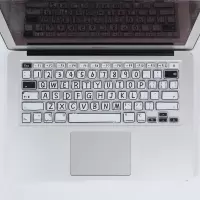 [苹果其他型号联系客服备注] 苹果键盘膜-简约白 苹果笔记本键盘膜Ari13.3电脑Pro13彩绘键盘保护膜M1简约防尘