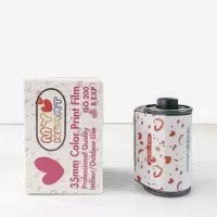 爱心胶卷 芭比彩色 8张 135富士柯达黑白电影卷胶卷c200日光卷5203 5207彩色负片冲洗冲扫