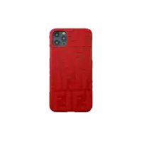 红色 苹果12mini 大牌潮牌双F苹果11手机壳iPhone12Promax皮质XSMAX/8Plus/7保护套