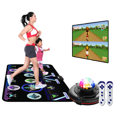 舞霸王 HDMI跳舞毯双人无线家用电视体感游戏机摄像头跑步毯跳舞机