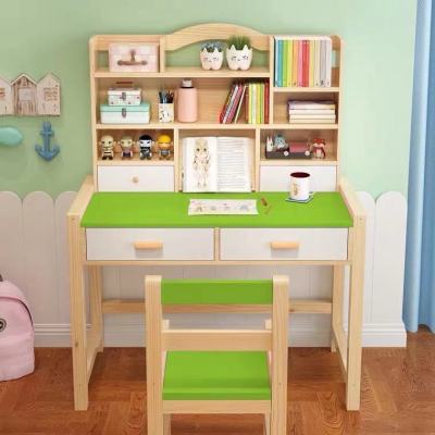 儿童学习桌书桌可升降实木写字桌椅套装小学生家用简约课桌作业桌