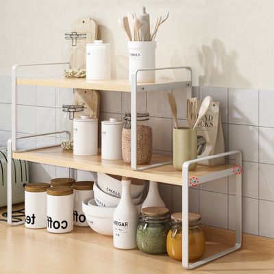 厨房置物架家用多功能碗筷调料架多层收纳架加厚储物橱柜置物架子