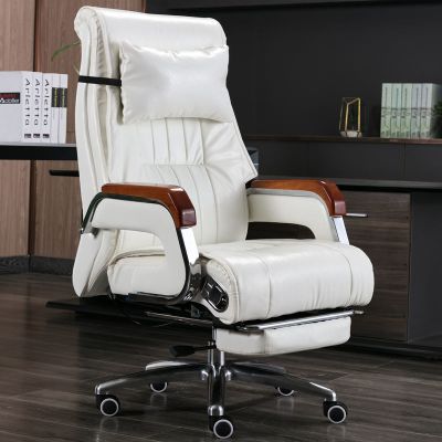 皮老板椅可躺按摩大班椅商务办公椅久坐书桌椅家用电脑椅子