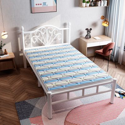 单人折叠床家用1.2米午休简易床加固便携铁艺床办公室硬板钢丝床
