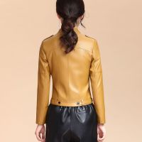 海宁皮皮衣女短款机车2021新款韩版修身绵羊皮夹克矮个子小外套
