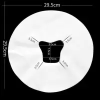一次性趴枕巾洞巾美容院按摩床美容床床头洞巾推拿十字孔巾垫脸巾 小号趴枕巾[白色] 加厚100张/包