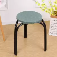 凳子套罩梳妆台凳罩北欧简约方形吧台圆形凳子套钢琴凳子换鞋凳套 抹茶绿(直径30cm圆形)