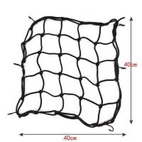 摩托车行李网头盔行李杂物网兜骑士装备油箱网袋绑带松紧网兜网绳 黑色