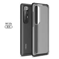 Xiaomi小米10S手机壳镜头防摔素皮10S磨砂透明超薄硅胶边框男女 黑色 小米10S