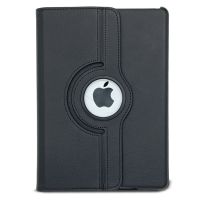 黑色 ipadmini4/5 苹果ipadair2平板电脑保护套ipad56防摔保护套mini23旋转皮套
