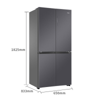 海尔(Haier) BCD-462WGHTDEDSU十字对开门冰箱 462L容量 风冷无霜 二级能效 三档变温电冰箱