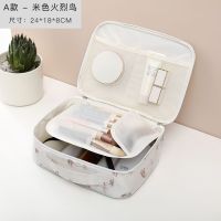 韩版便携旅行化妆包女学生大容量化妆品收纳盒大号可爱手提洗漱包收纳包