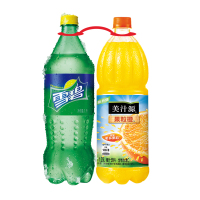 雪碧1L+美汁源果粒橙1.25L