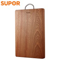 苏泊尔(SUPOR)砧板乌檀木加厚天然整木菜板实木案板面板擀面板切菜板34cm W342425AB1 (新老款随机发货)