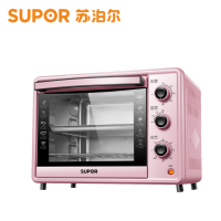 苏泊尔(SUPOR)苏泊尔电烤箱 家用小型多功能全自动 30L大容量专业烘焙上下独立控温可拆洗 粉色 K30FK606
