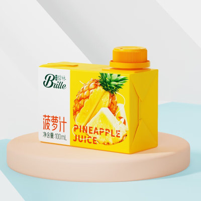 碧林菠萝汁果汁饮料 100ml/盒