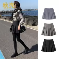 秋壳百褶裙女秋冬半身裙小个子高腰显瘦短裙2022年新款春秋a字裙