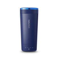摩飞电热烧水壶MR6060便携式轻养杯家用自动保温小型旅行加热烧水杯养生 轻奢蓝