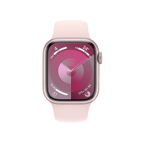 苹果S9 Apple Watch S9 GPS+蜂窝 41 毫米粉色铝金属表壳 亮粉色运动型表带 - M/L MRJQ3CH/A