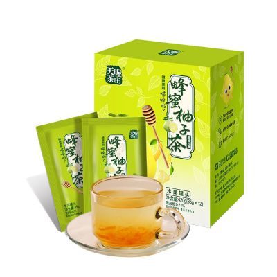 天喔茶庄蜂蜜柚子茶420g(35g*12袋) 年货送礼礼盒热饮冲泡水果茶 蜂蜜柚子茶冲泡420g*1盒