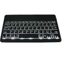 无线蓝牙键盘可充电静音超薄适用苹果ipad键盘电脑手机平板笔记本 黑色7彩背光键盘