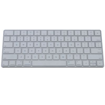 苹果电脑imac键盘膜新款mac一体机台式机蓝牙无线带数字键保护套 [新款IMAC无数字键盘]透明