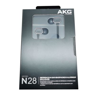 N28黑色 全新密封包装 美标插头 官方标配 AKG/爱科技N28 入耳式手机通用耳机高解析监听手机有线控带麦耳塞