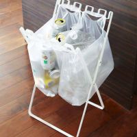 白色 可折叠垃圾架厨房家用卫生间手提袋收纳架多功能便携式垃圾袋支架
