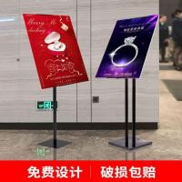 kt板斜面展架广告立牌展示牌立式迎宾招聘海报架子户外落地指示牌