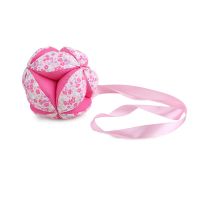 粉色球 蒙特梭利NIDO教具 kicking ball手抓球踢的球 摇铃益智球婴儿吊饰