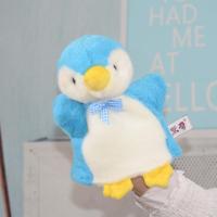蓝色企鹅手偶21厘米 海洋馆白色北极熊手偶公仔毛绒玩具企鹅手偶宝宝小玩偶迷你娃娃