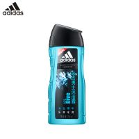 Adidas阿迪达斯男士去屑控油洗发水沐浴家用沐浴乳保湿洗面奶套装 [单瓶装]冰点沐浴露250ml+球