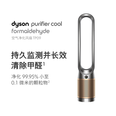 戴森(DYSON) 除菌除甲醛空气净化风扇TP09黑金色 整屋循环净化 兼具空气净化器功能 落地风扇电风扇 [国行正品]