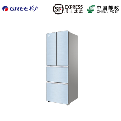 Gree/格力晶弘 BCD-302WPQG冰箱302升变频风冷无霜法式四门冰箱家用除菌净味