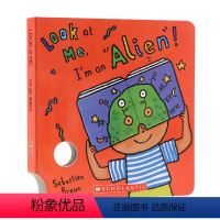[正版]学乐儿童趣味面具书 英文原版绘本 Look At Me Mask I'm an Alien 我是一个外星人 吴