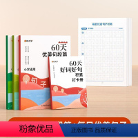 [全8册]60天优美句段+优美句子 小学通用 [正版]每日优美句子积累大全一二三四五六年级词语积累好词好句好段字帖练字摘