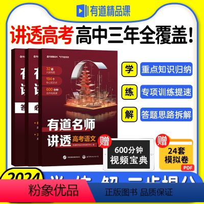 语文 有道名师讲透 [高考语文] [正版]赠网易有道视频有道名师讲透高考语文高中重点学透视频讲解专题结论解析教辅知识清单