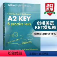 [正版]柯林斯剑桥英语KET模拟题 英文原版 Practice Tests for A2 Key KET Collin
