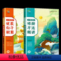 [全2册]优美句子积累+修辞手法精讲 小学通用 [正版]一起同学53小学通用语文优美句子积累优美句子积累一二三四五六年级