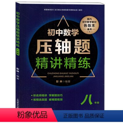 [正版]初中数学压轴题精讲精练 八年级/8年级 含答案 上海教育出版社 初中数学教辅